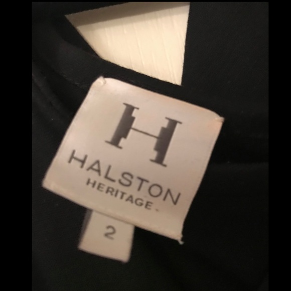 Black Halston Heritage Asymmetrical Dress - Picture 4 of 6